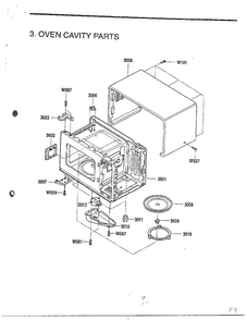 Exploded View And Parts List Page 4 Diagram and Parts List for MA-884M  LG Microwave