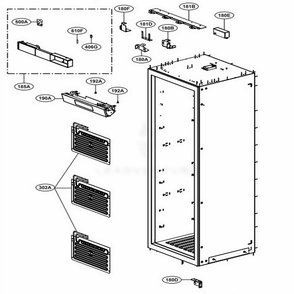 Part Location Diagram of MCR67408301 LG DECOR,CASE