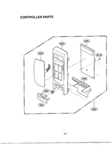 Complete Microwave Assembly Page 2 Diagram and Parts List for MA-1905W  LG Microwave