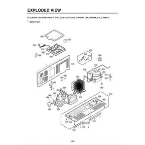 Section 5 Diagram and Parts List for LSC27950ST ASTCLGA LG Refrigerator