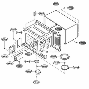 Part Location Diagram of 4974W2G046A LG GUIDE,AIR