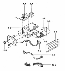 Control Box Assy Diagram and Parts List for 58072082200  Kenmore Air Conditioner
