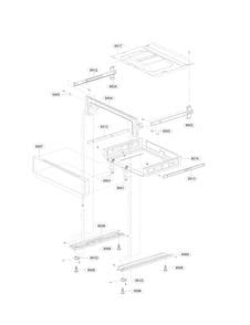 Drawer Parts Diagram and Parts List for LRG4113ST  LG Range