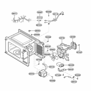 Part Location Diagram of 6877W1A187J LG HARNESS