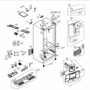 Part Location Diagram of EBR86093737 LG PCB ASSEMBLY,MAIN