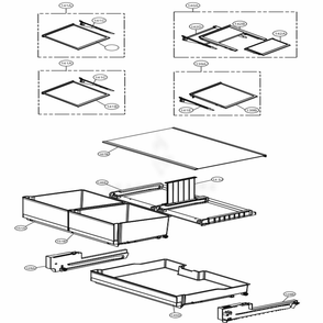 Part Location Diagram of AHT74574213 LG SHELF ASSEMBLY,REFRIGERATOR