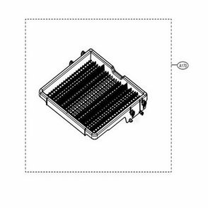 3rd Rack Assembly Diagram and Parts List for LDP6809BD ABDESNA LG Dishwasher