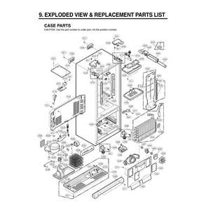 Section 4 Diagram and Parts List for LFD25860SW ASWCLGA LG Refrigerator