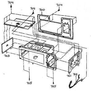 Intweior Parts 3 Diagram and Parts List for MV-1155W  LG Microwave