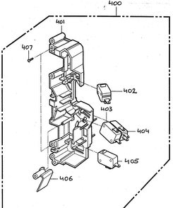 Latch Board Parts Diagram and Parts List for MV-1155W  LG Microwave