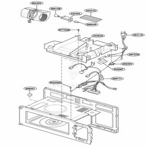 Interior Parts 2 Diagram and Parts List for TMH14XLT1 AB6EEST LG Range