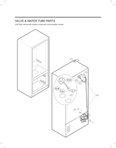 Valve And Water Tube Parts Diagram and Parts List for GC-L288NSJP ASTCNA4 LG Refrigerator