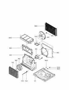Part Location Diagram of 5403A20180D LG CONDENSER ASSEMBLY,FIRST