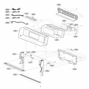 Controller Parts Diagram and Parts List for LDG3036ST FSTELGA LG Range