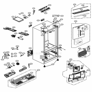Part Location Diagram of ACW75477504 LG DECOR ASSEMBLY
