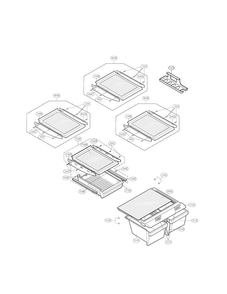 Refrigerator Diagram and Parts List for LFC23760ST 00 LG Refrigerator
