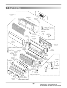 Diagram 1 Diagram and Parts List for AMNW09GDBR1 EMBAEUS LG Air Conditioner