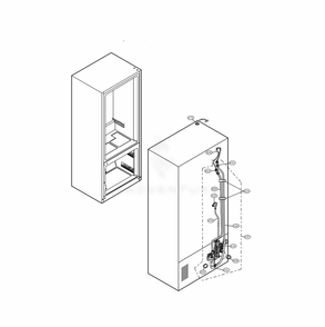 Valve And Water Tube Parts Diagram and Parts List for LRFVS3006S ASTCNA0 LG Refrigerator
