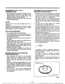Measuring Microwave Energy Leakage Page 2 Diagram and Parts List for MA-844M  LG Microwave