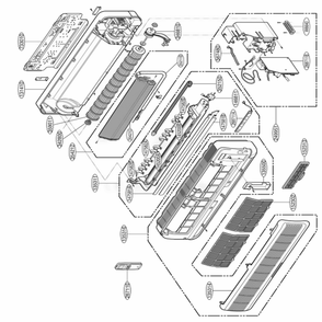 Part Location Diagram of 5421A20021T LG Evaporator Assembly,Final