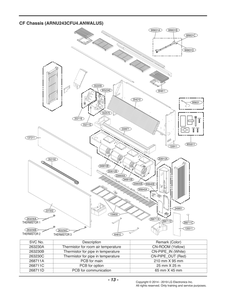 Diagram 1 Diagram and Parts List for ARNU243CFU4 ANWALUS LG Air Conditioner