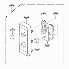 Controller Parts Diagram and Parts List for MA7542B01 CB1EGSE LG Range