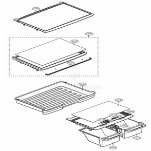 Refrigerator Parts Diagram and Parts List for 78039 AWBCSE7 LG Refrigerator