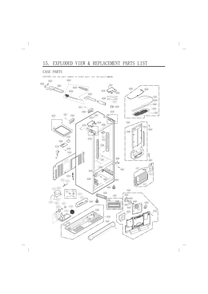 Case Parts Diagram and Parts List for GC-L288GQXP ASWCNA3 LG Refrigerator
