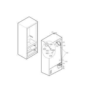 Ice And Maker Diagram and Parts List for LMX25985SW 00 LG Refrigerator