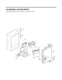 ICE MAKER & ICE BIN PARTS Diagram and Parts List for LFX28991ST ASTCNA0 LG Refrigerator