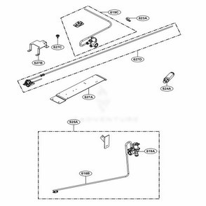 Ice Water Part Diagram and Parts List for SKSCF3001P ASWCNA0 LG Range