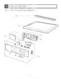 EXPLODED VIEW   Control Panel & Plate Assembly Diagram and Parts List for DLE3777W DLE3777W LG Dryer