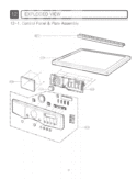 EXPLODED VIEW   Control Panel & Plate Assembly Diagram and Parts List for DLE5977W ABWEEUS LG Dryer