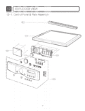 EXPLODED VIEW   Control Panel & Plate Assembly Diagram and Parts List for DLE3777W DLE3777W LG Dryer