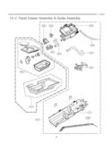 Panel Drawer Assembly & Guide Assembly Diagram and Parts List for DLEX5170W ABWEEUS LG Dryer