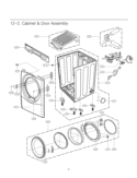 Part Location Diagram of 3091EL0003N LG Cabinet Assembly