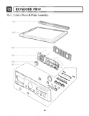 EXPLODED VIEW   Control Panel & Plate Assembly Diagram and Parts List for DLEX2501W ABWEEUS LG Dryer