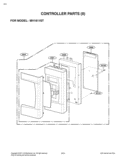 CONTROLLER PARTS II Diagram and Parts List for MV1611ST CSBELGB LG Microwave