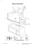 INSTALLATION PARTS Diagram and Parts List for MV1611ST CSBELGB LG Microwave