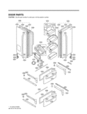 DOOR PARTS Diagram and Parts List for LMX25981SB AWB3LGA LG Refrigerator