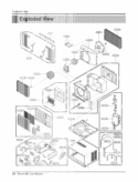 Room Air Conditioner Exploded View Diagram and Parts List for LW1212HR AWYAHDP LG Air Conditioner