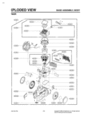 EXPLODED VIEW BASE ASSEMBLY Diagram and Parts List for LCV800R AAEELGA LG Canister Vacuum