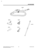 ACCESSORIES Diagram and Parts List for LCV800R AAEELGA LG Canister Vacuum