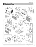 Service Manual Exploded View Diagram and Parts List for LW2512ER UWC253TDMK7 LG Air Conditioner