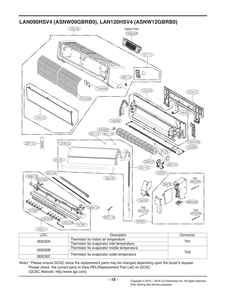 Diagram 1 Diagram and Parts List for ASNW09GBRB0 AMRBEUS LG Air Conditioner
