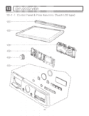 EXPLODED VIEW   Control Panel & Plate Assembly Touch LCD type Diagram and Parts List for DLEX2650R ACREEUS LG Dryer