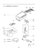 DISPENSER ASSEMBLY Diagram and Parts List for GCW1069QS ABWEECI LG Washer