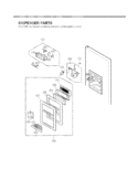 DISPENSER PARTS Diagram and Parts List for LFX25960ST GR-L258SSJ LG Refrigerator