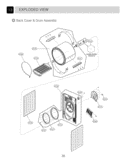 Part Location Diagram of 3751EL1002H LG RACK ASSEMBLY