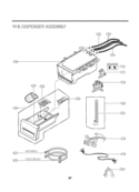 DISPENSER ASSEMBLY Diagram and Parts List for WM2650HRA ACREEUS LG Washer